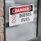 Signmission Diesel Fuel Danger Sign, Vinyl Decal, 10in W x 7in L, 2PK OS-2PACK-DS-D-710-L-1122 - alternate 6
